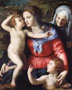 Agnolo Bronzino The Madonna and Child with Saint John the Baptist and Saint Anne china oil painting artist